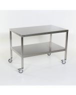 Work Tables With Lower Shelf And Casters