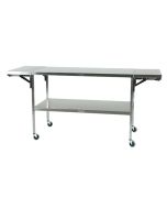 Stainless Steel Drop-Leaf Instrument Table