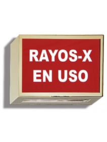 X-Ray In Use Sign Illuminated Spanish