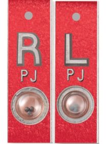Position Indicator X-Ray Markers (Bright Red Metallic)