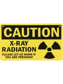 Plastic Caution X-Ray Radiation Sign PJRD-WS-P-002