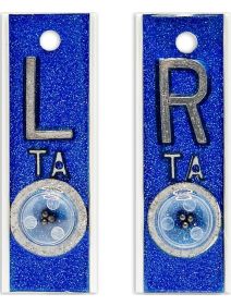 Blue Glitter Position Markers