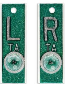 Green Glitter Position Markers