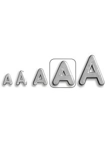 Unmounted 1/2" Lead Letters A-Z Set