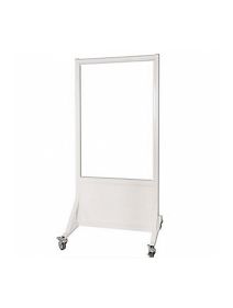 MRI-Safe Mobile Leaded Aluminum Barrier with 30” x 48” Window
