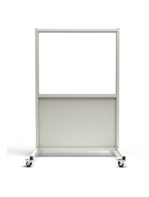 MRI-Safe Mobile Leaded Aluminum Barrier with 36” x 48” Window