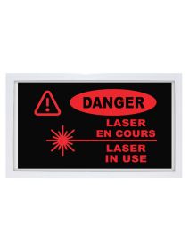 Danger: Laser In Use (French-English) LED Sign