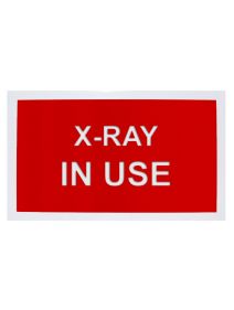 Metal X-Ray In Use LED Radiation Warning Sign