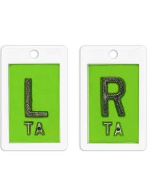 Plastic Markers 5/8" L&R (Lime Tree Green Solid)