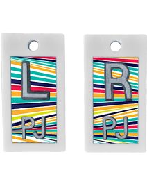 Plastic Markers 1/2" L&R (Color Stripes)