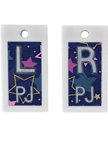 Plastic Markers 1/2" L&R (Flat Stars)