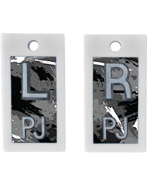 Plastic Markers 1/2" L&R (Grunge Splatter)