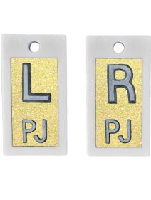 Plastic Markers 1/2" L&R (Lemon Crush Glitter)