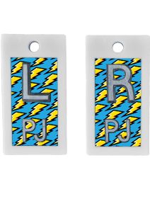 Plastic Markers 1/2" L&R (Lightning)