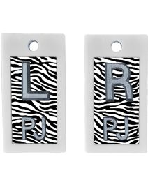 Plastic Markers 1/2" L&R (Zebra)