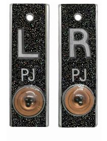 Position Markers 1/2" L&R (Black Glitter)