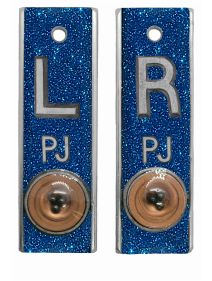 Position Markers 1/2" L&R (Blue Glitter)