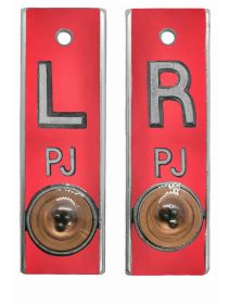 Position Markers 1/2" L&R (Bright Red Metallic)