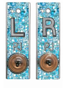 Position Markers 1/2" L&R (Lt. Blue Chunky Glitter)