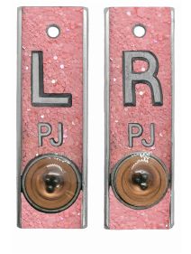 Position Markers 1/2" L&R (Lt. Pink Chunky Glitter)