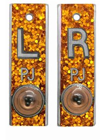 Position Markers 1/2" L&R (Orange Chunky Glitter)