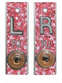 Position Markers 1/2" L&R (Pink Chunky Glitter)