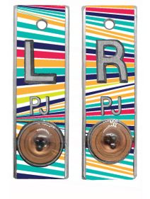 Position Markers 1/2" L&R (Color Stripes)