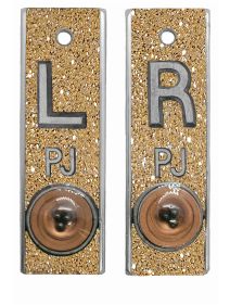 Position Markers 1/2" L&R (Gold Glitz Glitter)
