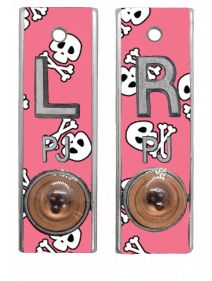 Position Markers 1/2" L&R (Pink Skull Bones)