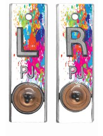 Position Markers 1/2" L&R (Rainbow Splatter)