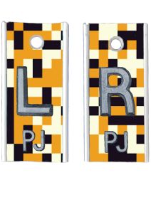 Alum Markers 1/2" L&R (8Bit)