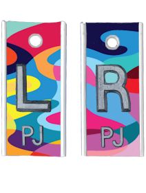 Alum Markers 1/2" L&R (Abstract Colors)