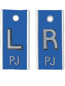  Alum Markers 1/2" L&R (Azure Blue Solid)