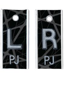 Alum Markers 1/2" L&R (Black Gray)