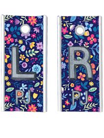 Alum Markers 1/2" L&R (Blue Floral)