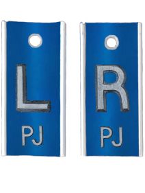  Alum Markers 1/2" L&R (Sapphire Glossy Metallic)