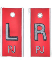  Alum Markers 1/2" L&R (Bright Red Metallic)
