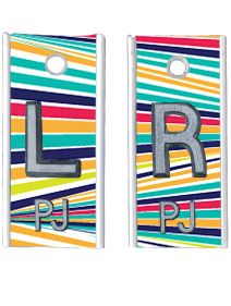 Alum Markers 1/2" L&R (Color Stripes)