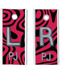 Alum Markers 1/2" L&R (Distorted Ink)