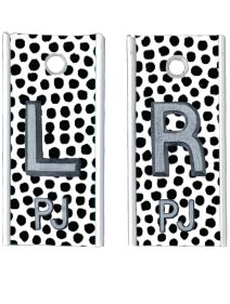 Alum Markers 1/2" L&R (Dot Texture)