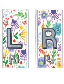 Alum Markers 1/2" L&R (Floral 2)