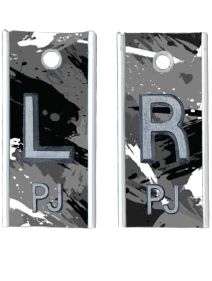 Alum Markers 1/2" L&R (Grunge Splatter)