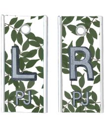 Alum Markers 1/2" L&R (Leaves)