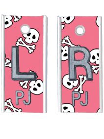 Alum Markers 1/2" L&R (Pink Skull Bones)