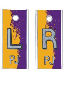 Alum Markers 1/2" L&R (Purple Gold)