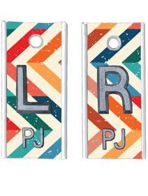 Alum Markers 1/2" L&R (Retro Chevron)