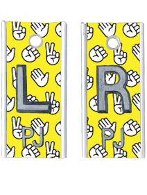Alum Markers 1/2" L&R (Rock Paper)