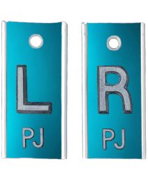  Alum Markers 1/2" L&R (Sapphire Flat Metallic)