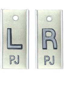  Alum Markers 1/2" L&R (Silver Metallic)
