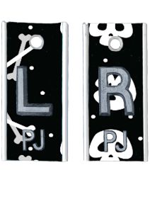 Alum Markers 1/2" L&R (Skull Bones)